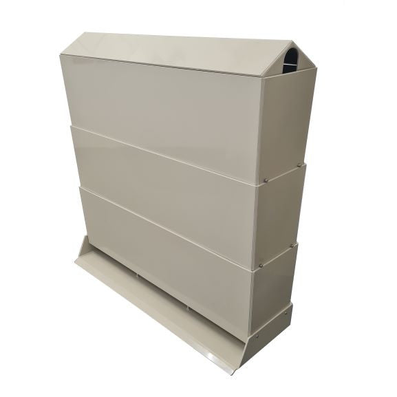 3 Tier Poly Shower with Lid & Tray 80cm