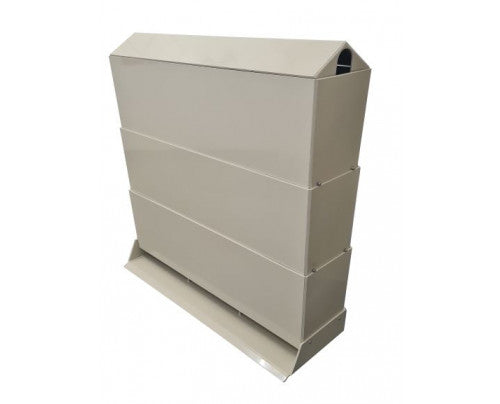 3 Tier Poly Shower with Lid & Tray 1m