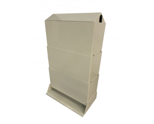 3 Tier Poly Shower with Lid & Tray 60cm