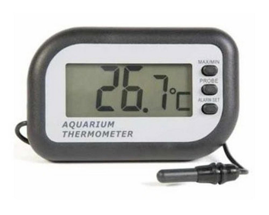 Digital Pond Thermometer with 1m Probe Black